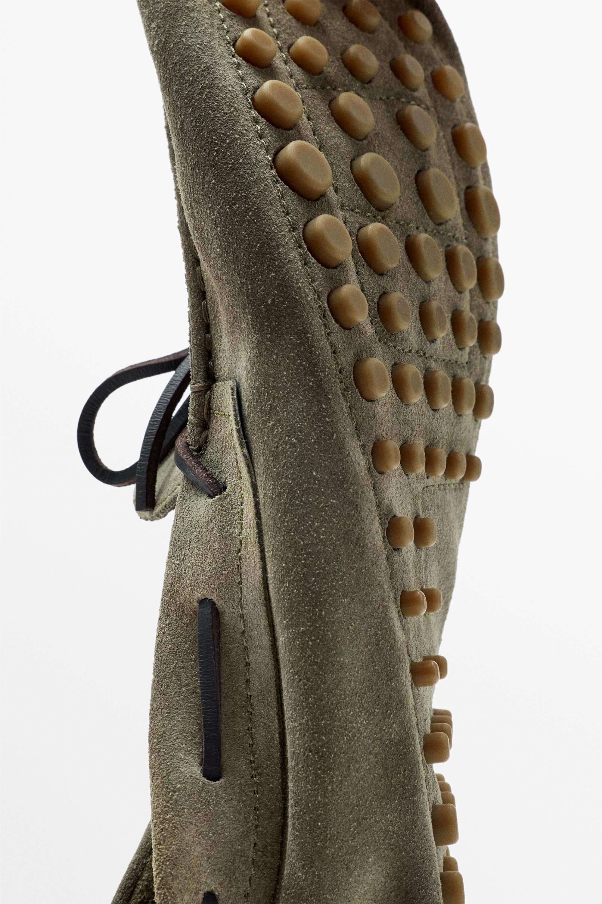 Mocassin Ziowa en cuir souple à lacets